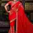 Embroider Red Saree