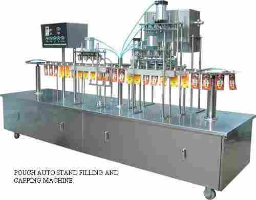 Pouch Auto Stand Filling And Capping Machine