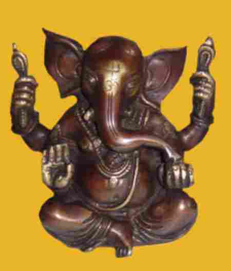 Ganesha Appu Shape 4 Arms And W/Out Base