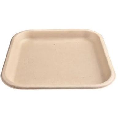 Light Brown 7 Inch  Square Plate Bagasse