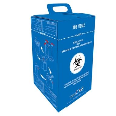 Blue Sharp Safety Cardboard Box