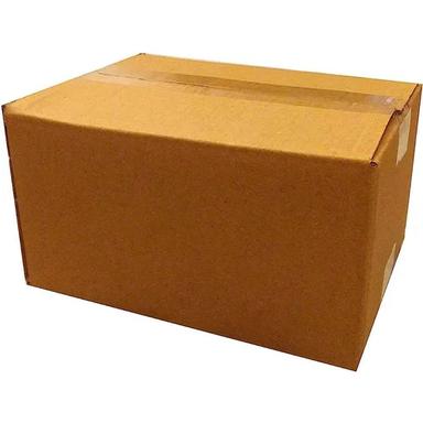 Brown Rectangular Corrugated Box