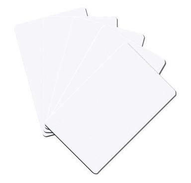 Glossy Plain White Plastic Cards