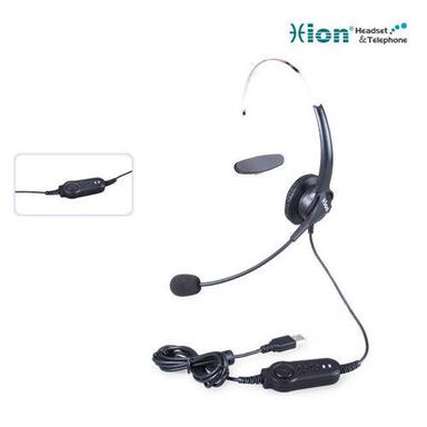 Lightweight Monaural Call Center Headset With USB Plug