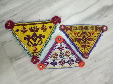 Hand Made Beaded Triangle Patch