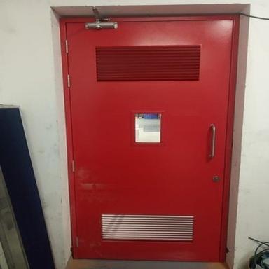 Red Corrosion Resistance Heavy Duty And Long Durable Steel Panel Door
