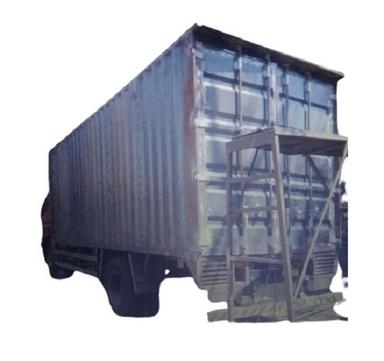Color Coated Rust Resistant Metal Body Rectangular Container Truck For Shipping