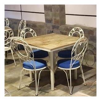 Restaurant Table Chair, Seat Material: SS