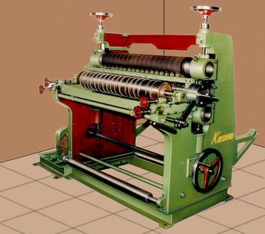 Green Vertical Type Paper Corrugating Box Machine