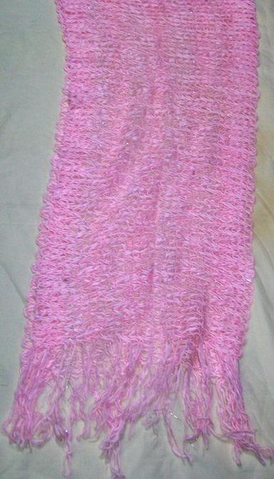 Pink Knitted Women Scarves