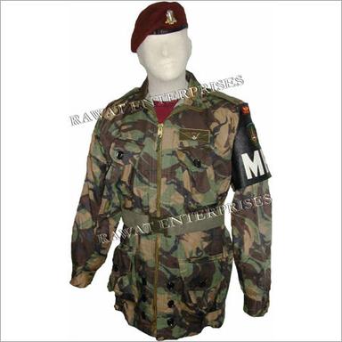 Brown And Black Army Uniform