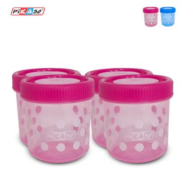 Pink Polka 300 Container (4 Pc Set)