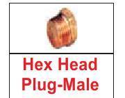 HEX HEAD PLUG (MALE)