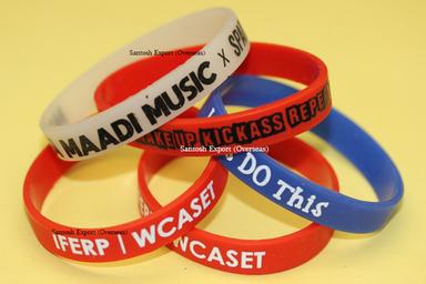 Printed Silicone Wristbands Application: Promotions
