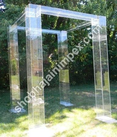 Transparent Wedding Mandap Acrylic  Pillar