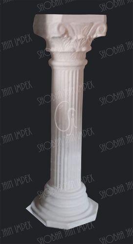 White Roman Round Pillar