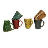4 Pcs Assorted Kitsch Tea-Coffee Mug Set