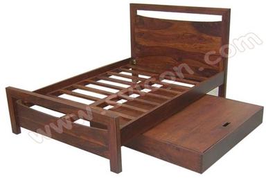 Wooden Bed With Drawer Box Indoor Furniture