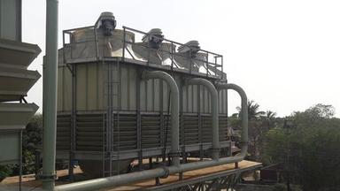 A Series Cross Flow Cooling Towers