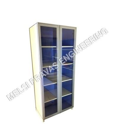 Blue Glass Storage Cabinet