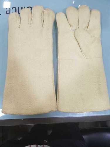 Yellow Kevlar Heat Resistance Welding Hand Gloves