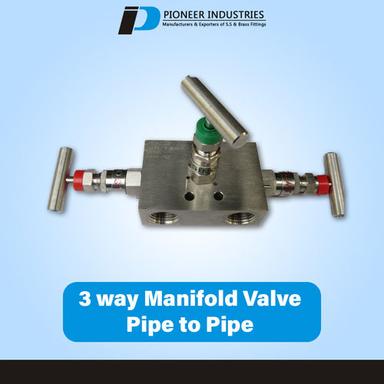 3 Valve Manifold Pipe to Pipe