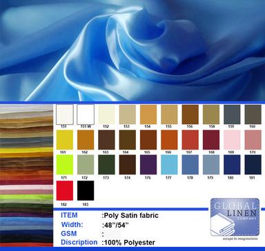 Light In Weight Poly Satin Fabric