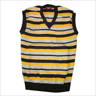 Black & Yellow Gent'S Half Sleeve Sweater