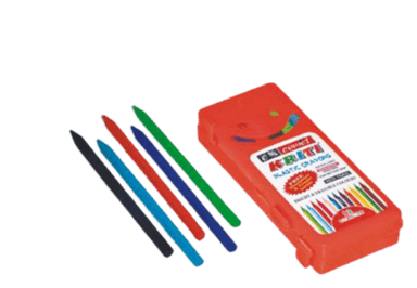 Smooth And Bright Colour Kriti Plastic Crayons