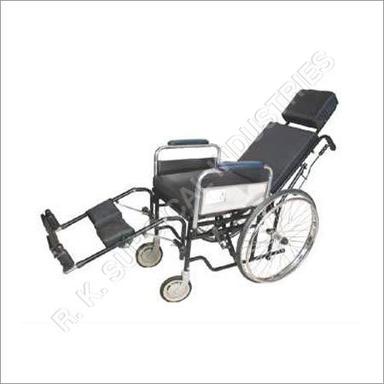 Reclin Wheel Chair Erwith Commode Color Code: Black