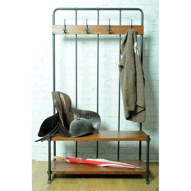 Durable Hall Bench With Coat Rack