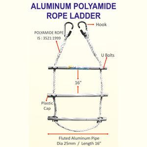Aluminum Aluminium Polyamide Rope Ladder