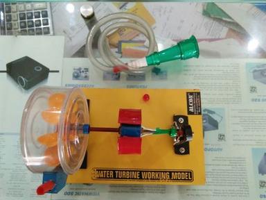 Yellow And Transparent Water Turbine Working Model 1