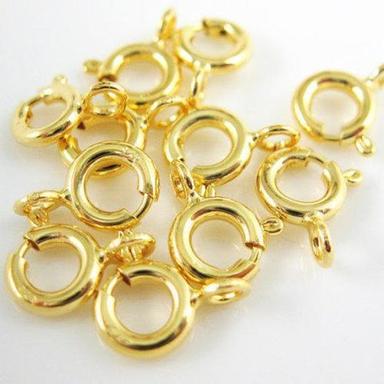 Metals 24K Gold Plated Spring Ring Clasps - Jewelry Finding Bead