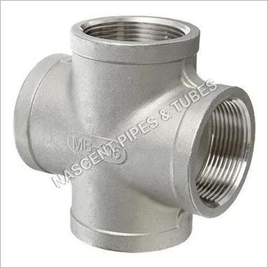 Silver Stainless Steel Cross Fitting 316L