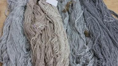 Grey Wool Viscose Blend Carpet Yarn