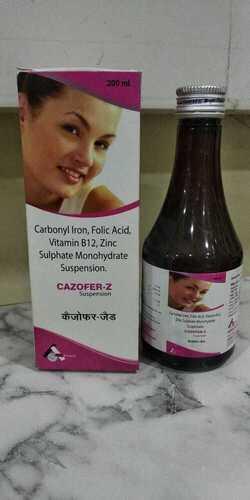 Carbonyl Iron Folic Acid Vitamin B 12  Zinc Sulphate Monohydrate Suspension General Medicines