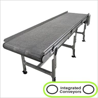 Silver Industrial Wire Mesh Conveyor