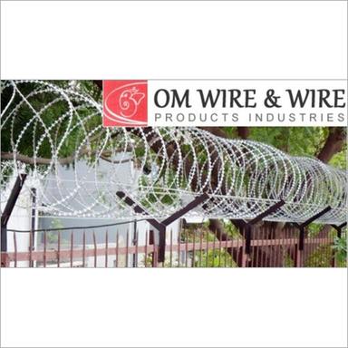 Silver Razor Wire