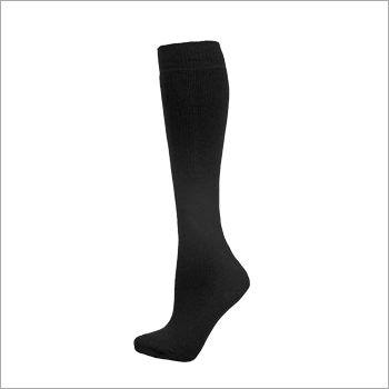 Black Plain Foot Ball Socks
