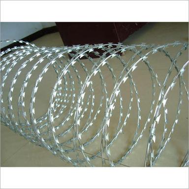 Silver Concertina Wire Coil