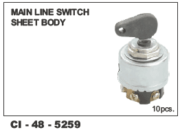 Main Line Switch Sheet Body Warranty: Yes