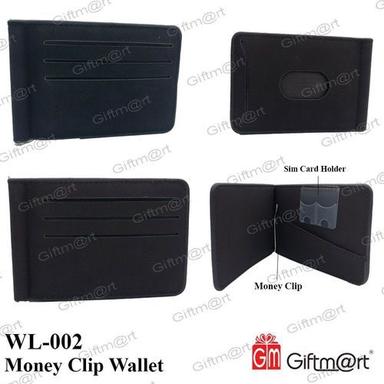 Black Money Clip  Wallet