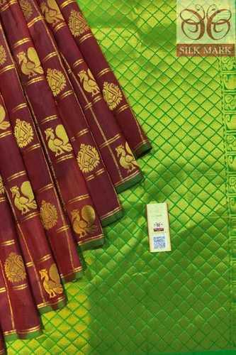 Marun Pure Kanchipuram Silk Sarees