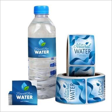 Available In Different Color Plastic Water Bottel Label