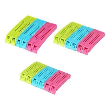 Multicolor 0105 Plastic Snack Bag Clip Sealer Set