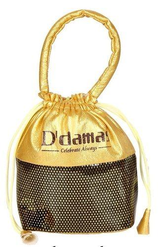 Golden-Brown D Damas Jewelry Pouch