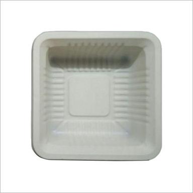 Off White Disposable Square Bowl
