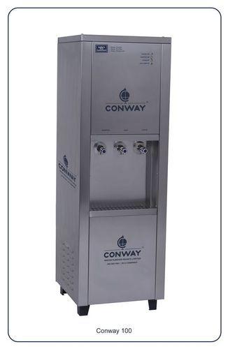 Conway 100 Stainless Steel Commercial Water Dispenser - Normal, Hot & Cold Cooling Power: 143 Watts Watt (W)