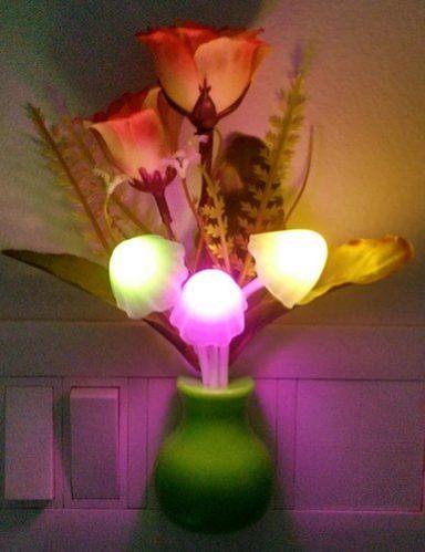 Wall Mounted Multy Color Mashroom Night Lamp Application: Led Lights
